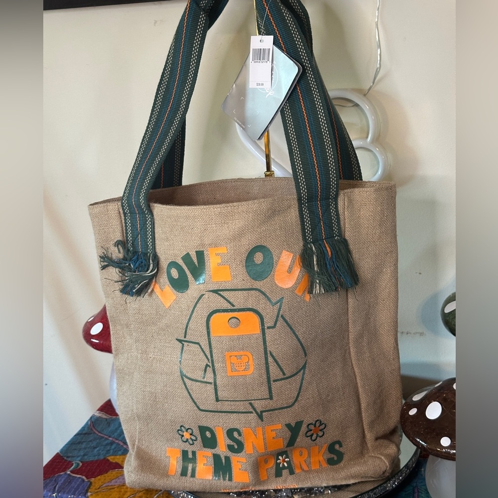 NWT Disney Tote and unbranded Smile Tote.